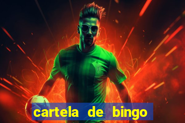 cartela de bingo pra imprimir